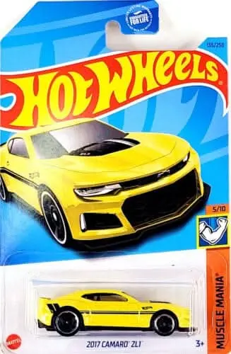 Collectable Carded Hot Wheels 2023 - 2017 Camaro Zl1 - Yellow And Black 1
