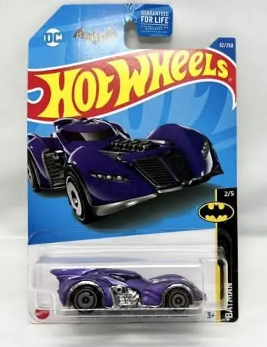 Collectable Carded Hot Wheels - Batman Arkham Asylum Batmobile - Purple 1