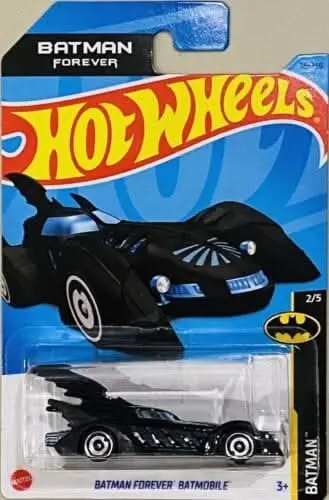 Collectable Carded Hot Wheels - Batman Forever Batmobile - Black 1