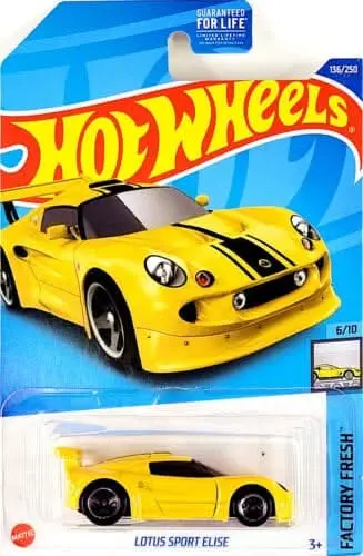 Collectable Carded Hot Wheels - Lotus Sport Elise - Yellow 1