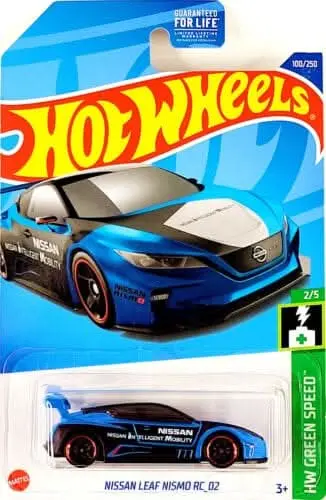 Collectable Carded Hot Wheels - Nissan Leaf Nismo Rc 02 - Blue 1