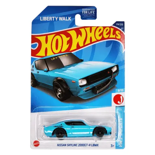 Collectable Carded Hot Wheels - Nissan Skyline 2000Gt-R Lbwk - Light Blue 1