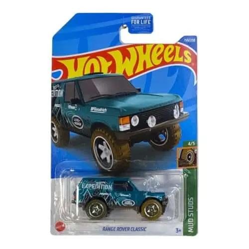 Collectable Carded Hot Wheels - Range Rover Classic - Green And White 1