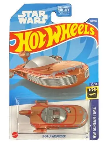 Collectable Carded Hot Wheels - Star Wars X-34 Landspeeder - Red 1