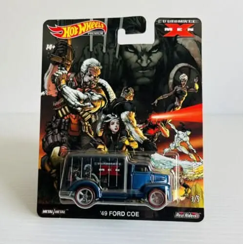 Collectable Carded Hot Wheels Ultimate X Men '49 Ford Coe Real Riders 1