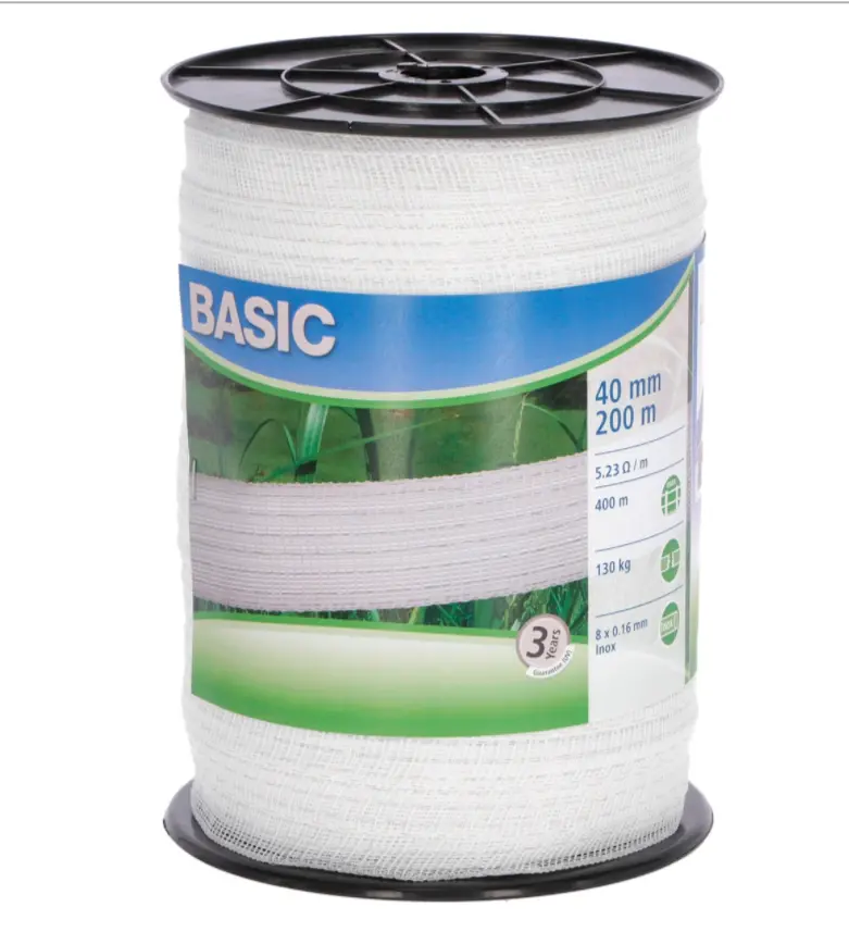 Corral Basic Fencing Tape 40Mm X 200M (White) 1