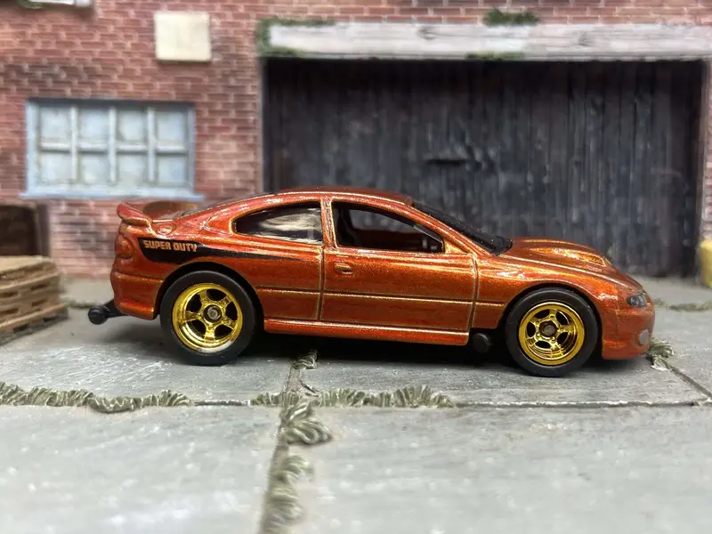 Custom Hot Wheels - 2006 Pontiac Gto - Burnt Orange - Gold 5 Spoke Racing Wheels - Rubber Tires 1