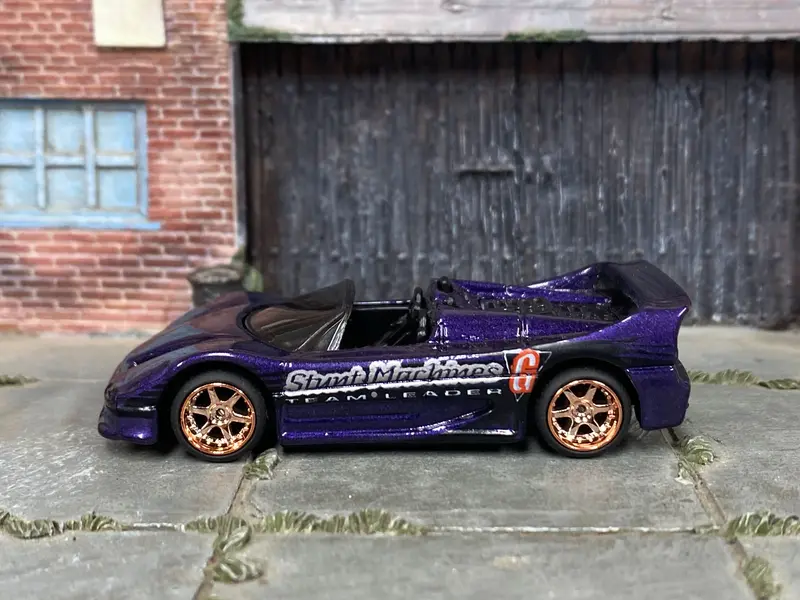 Custom Hot Wheels - Ferrari F50 - Purple - Mag Wheels - Rubber Tires 1