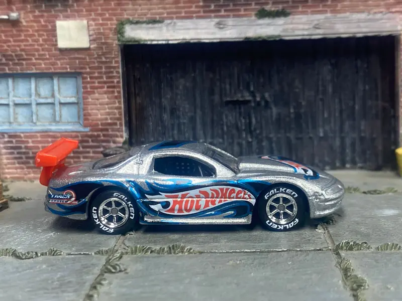 Custom Hot Wheels - Olds Aurora Gts-1 - Chrome Race Wheels - Falken Rubber Tires 1