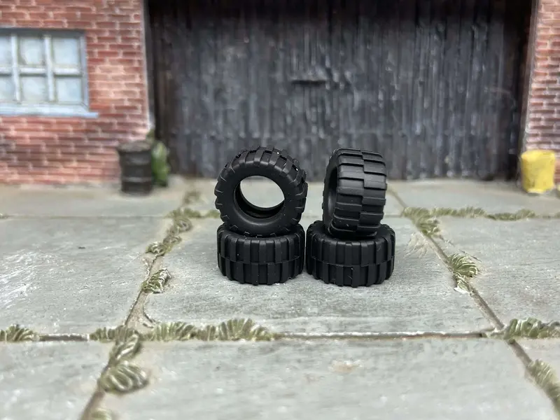 Custom Hot Wheels Wheels And Matchbox Rubber Tires - 4X4 Off Road Tires For 10Mm Wheels 1