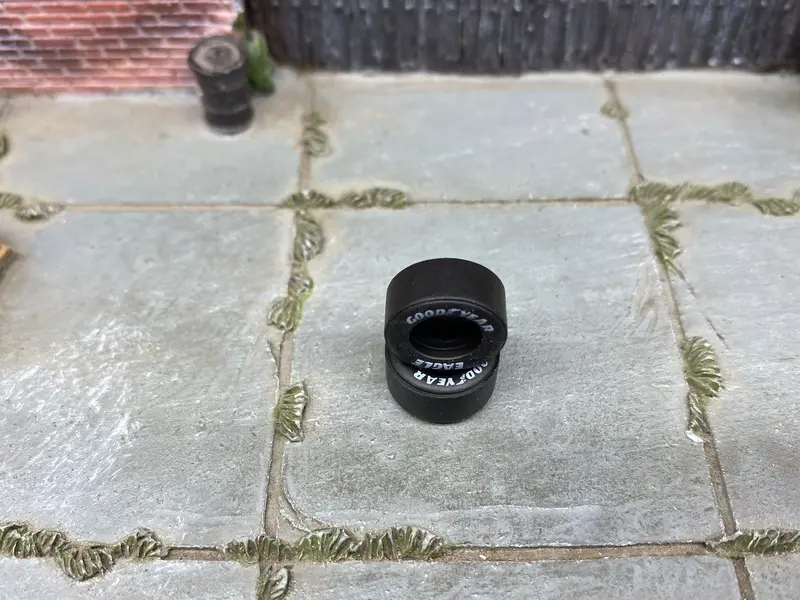 Custom Hot Wheels Wheels And Matchbox Rubber Tires - Race Tires Goodyear Eagle Rubber Drag Slicks 12Mm 2