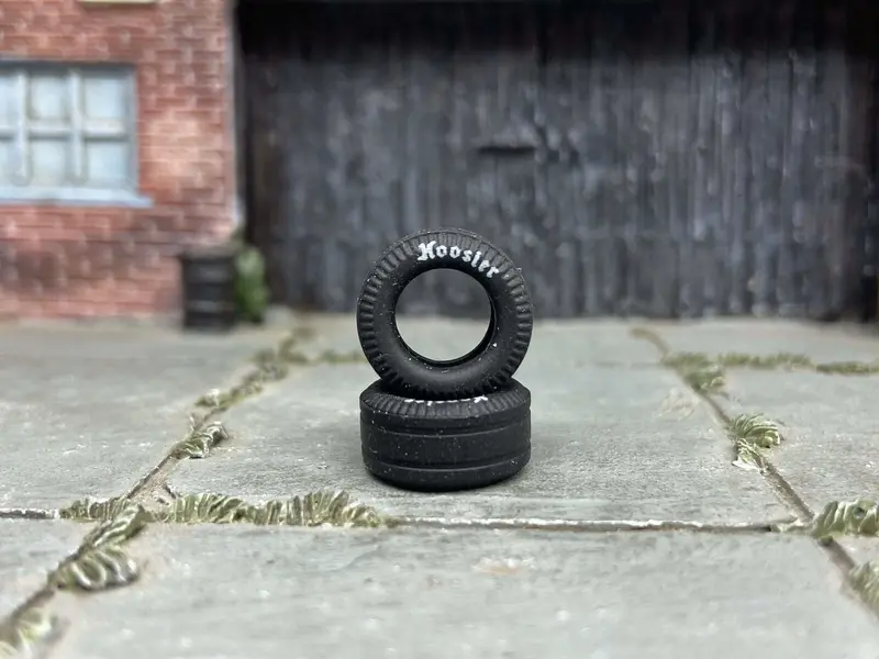 Custom Hot Wheels Wheels And Matchbox Rubber Tires - Race Tires Hoosier Rubber Tire Cheater Drag Slicks 13Mm 1