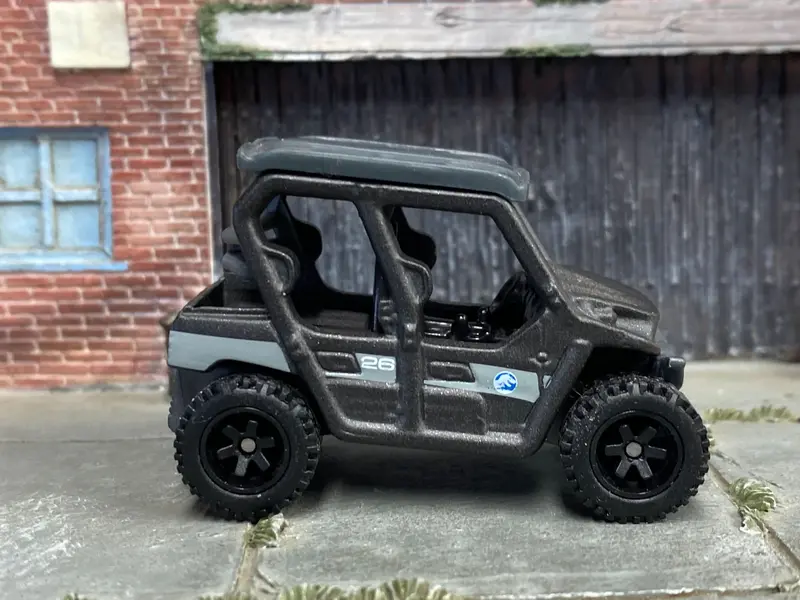 Custom Matchbox - Kawasaki Tyrex 4 - Gray - Black 6 Spoke Wheels - Off Road Rubber Tires 1