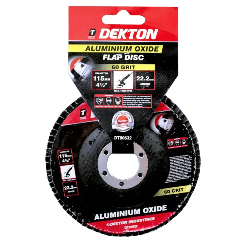 Dekton 115Mm Aluminium Oxide Flap Disc 60 Grit 2
