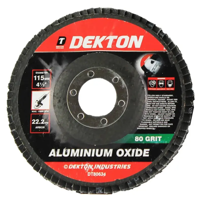 Dekton 115Mm Aluminium Oxide Flap Disc 80 Grit 1