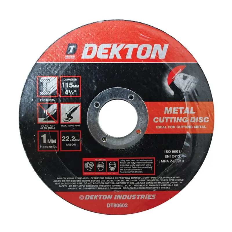 Dekton 115Mm Metal Cutting Disc - Ultra Thin Flat 1