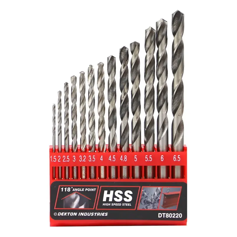 Dekton 13Pc Hss Drill Set 1.5-6.5Mm 1