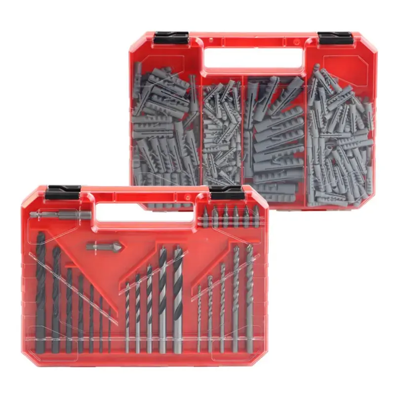 Dekton 300Pc Drill Bit And Wall Plugs Set 1