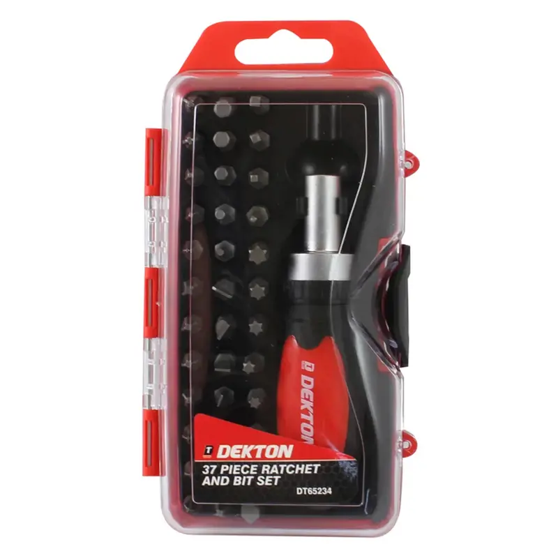 Dekton 37Pc Stubby Ratchet Screwdriver And Bit Set 2