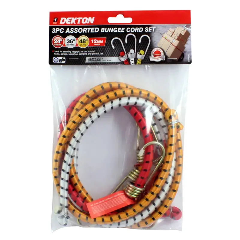 Dekton 3Pc Assorted Bungee Cord Set 2