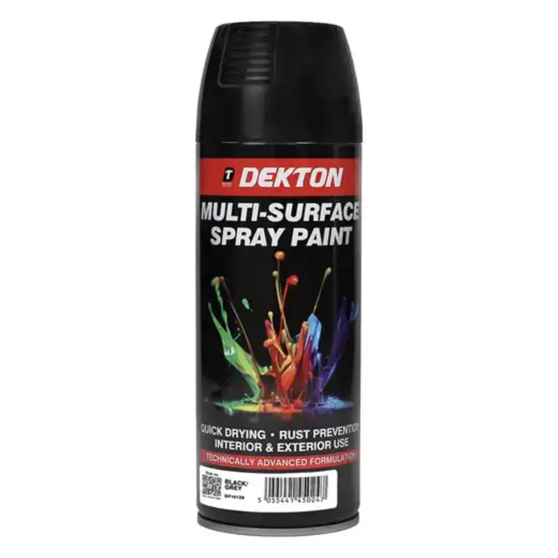 Dekton 400Ml Spray Paint Black/Grey 1