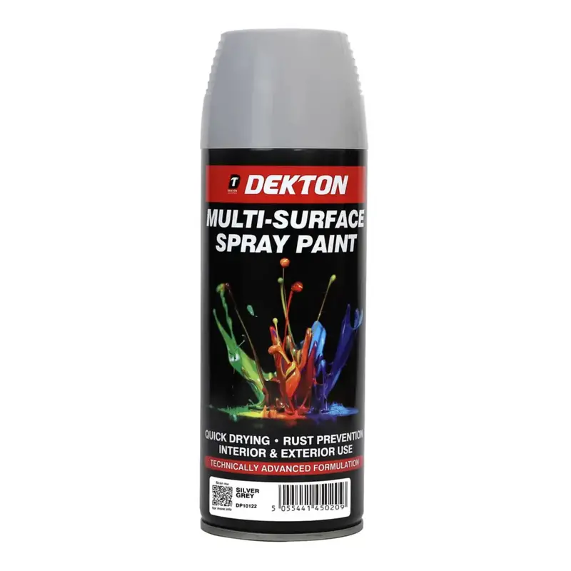 Dekton 400Ml Spray Paint Silver Grey 1