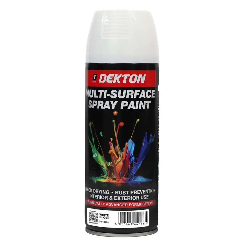 Dekton 400Ml Spray Paint White Gloss 1
