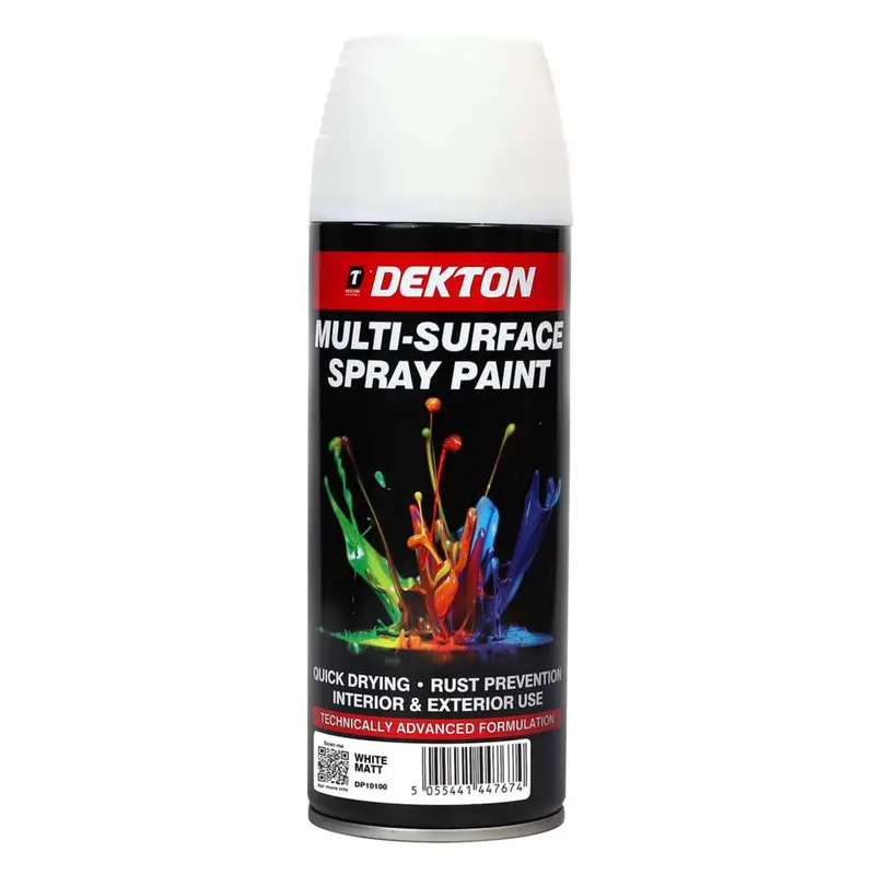 Dekton 400Ml Spray Paint White Matt 1
