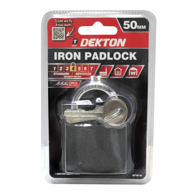Dekton 50Mm Iron Padlock 2