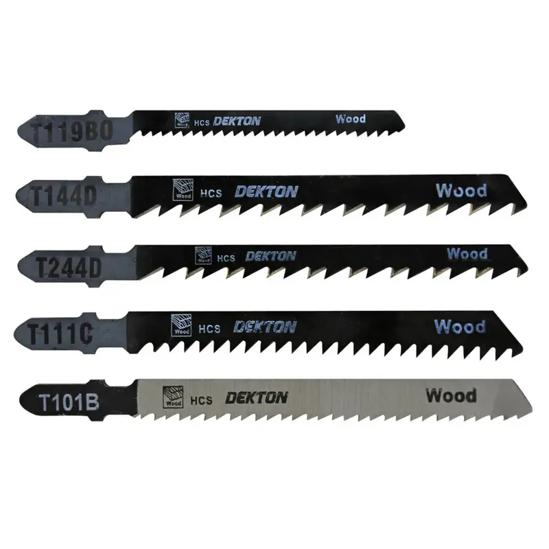 Dekton 5Pc Jigsaw Blade T Type Set 1