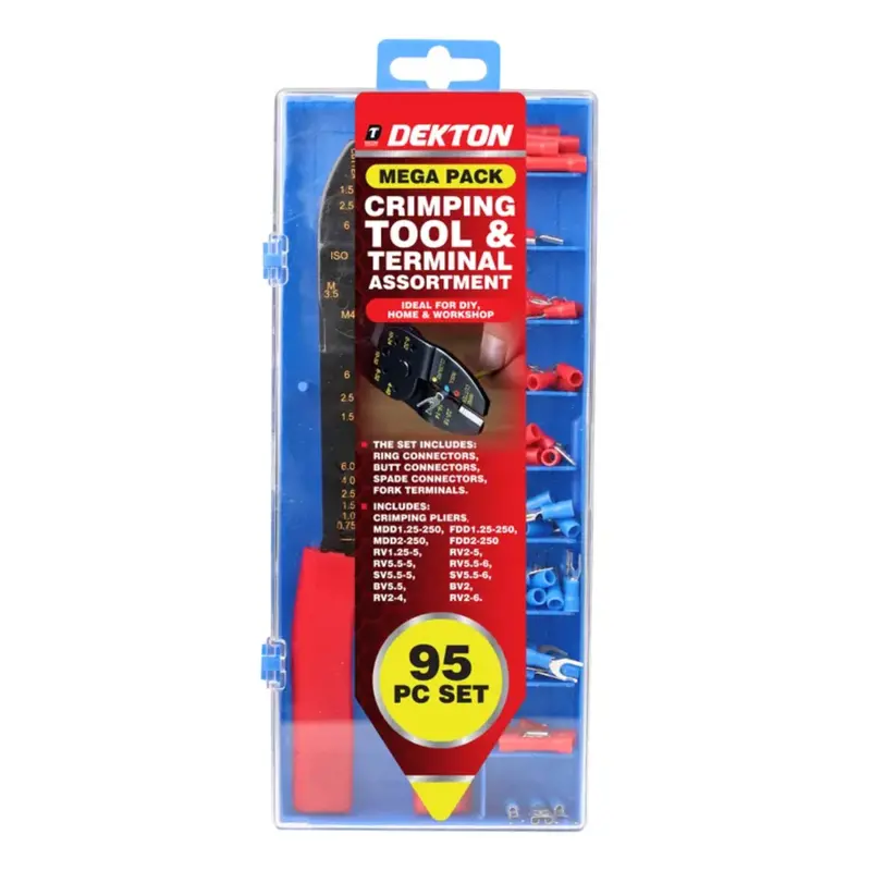 Dekton 95Pc Terminal Crimping Plier Set 1