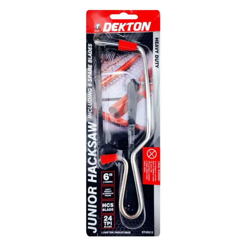 Dekton Junior Hacksaw With Blade & 6 Extra Blades 2