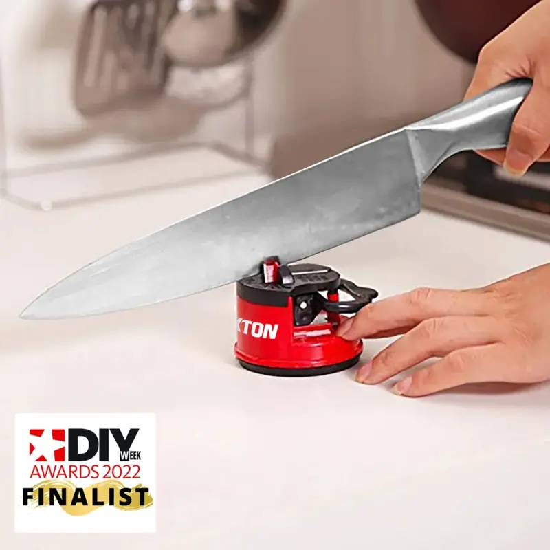 Dekton Knife Sharpener With Suction Cup Base 2
