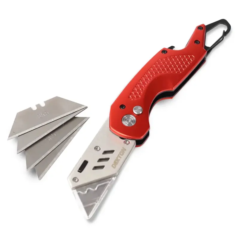 Dekton Pro Fold Back Knife With Carabiner 1