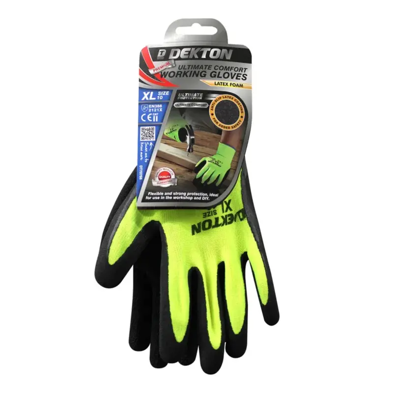 Dekton Size 10/Xl Premium Ultimate Comfort Latex Foam Working Gloves 2