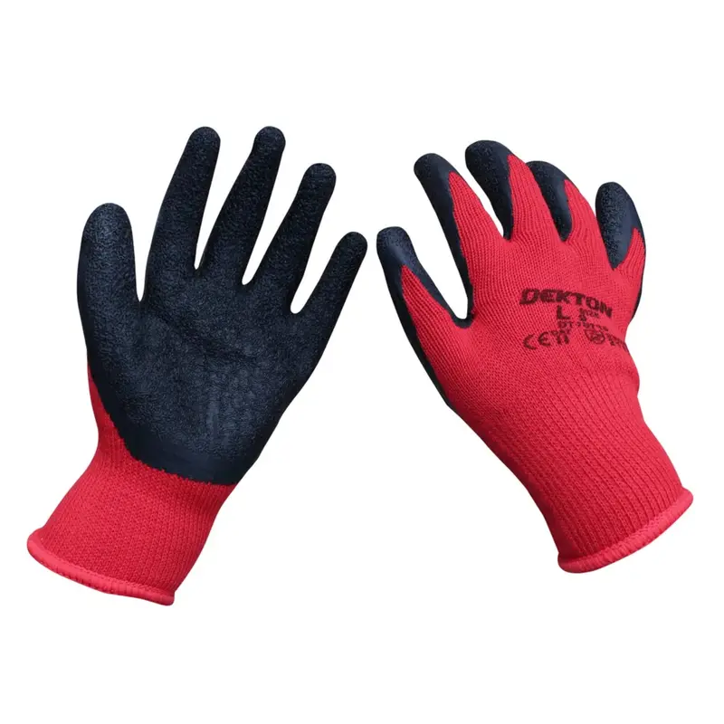Dekton Size 9/L Heavy Duty Professional Grade Latex Coated Working Gloves 1