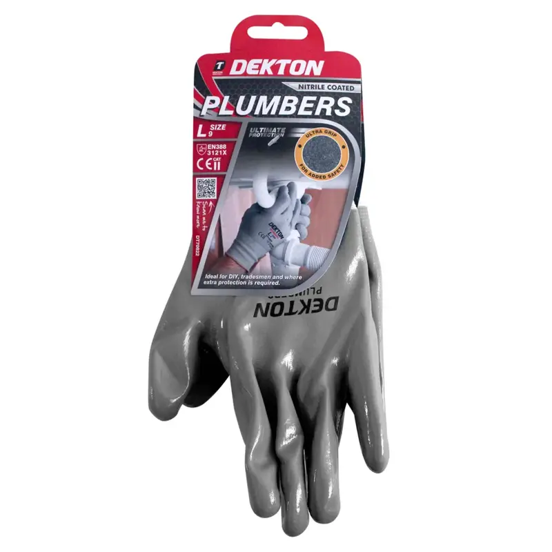 Dekton Size 9/L Plumbers Nitrile Coated Gloves 2