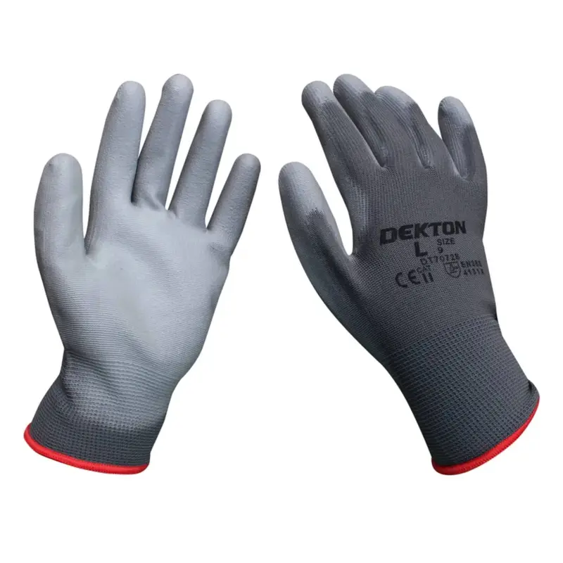 Dekton Size 9/L Snug Fit Pu Coated Working Gloves 1