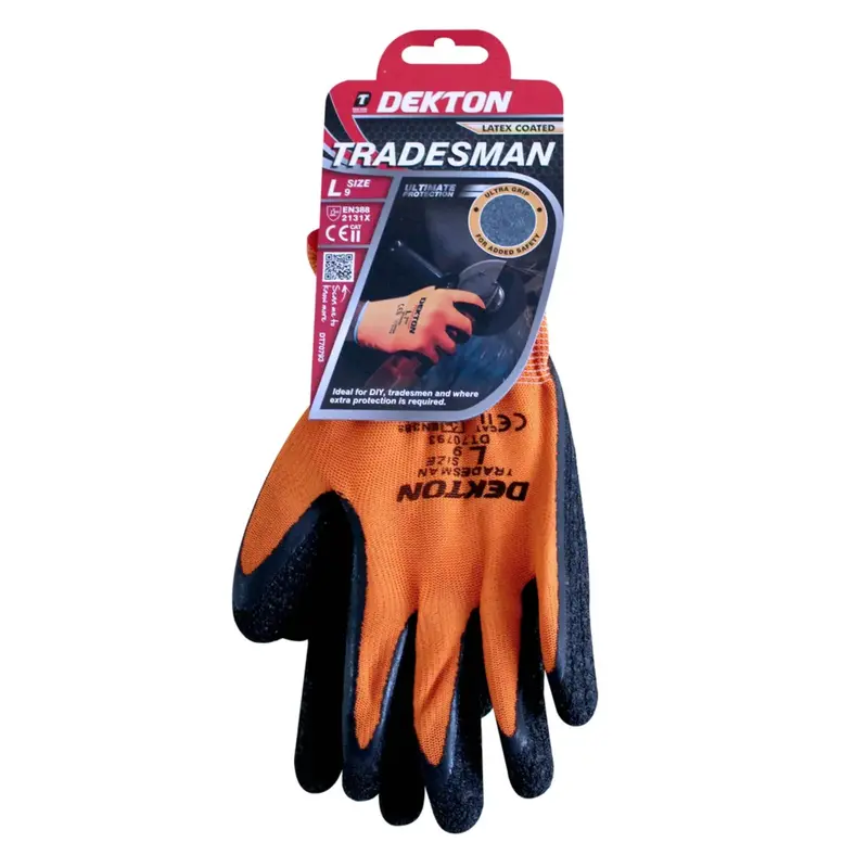 Dekton Size 9/L Tradesman Latex Coated Working Gloves 2