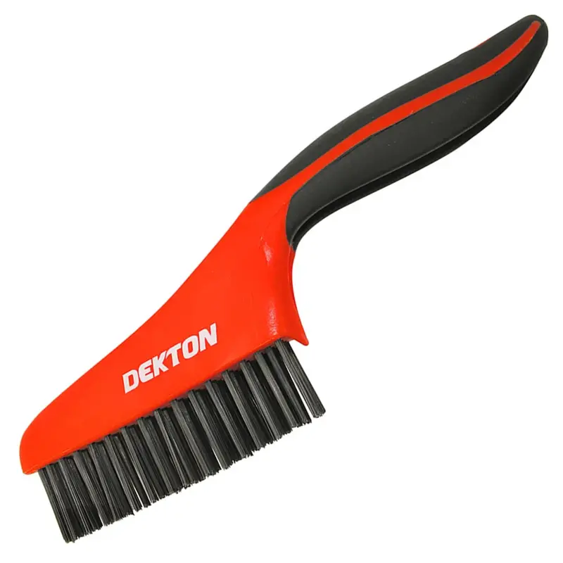 Dekton Soft Grip Stainless Steel Wire Brush 1