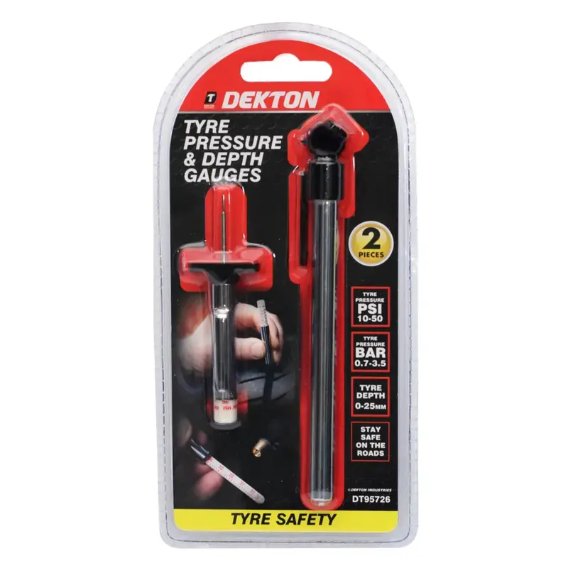 Dekton Tyre Pressure And Depth Gauges 1