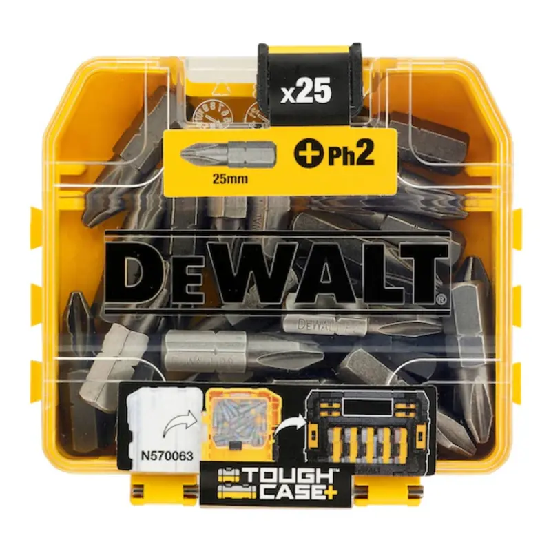 Dewalt 25Mm Phillips No.2 Screwdriver Bits 1