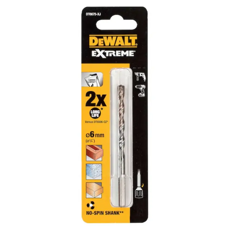 Dewalt Extreme Masonry Drill Bit 6Mm X 100Mm 2