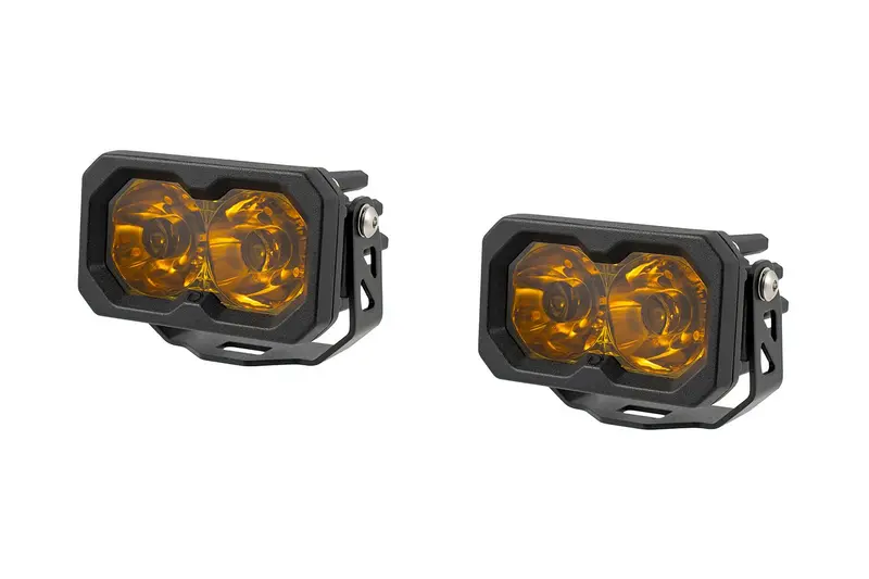 Diode Dynamics C2 2.0 Sae Yellow Sport Led Pod (Pair) 1