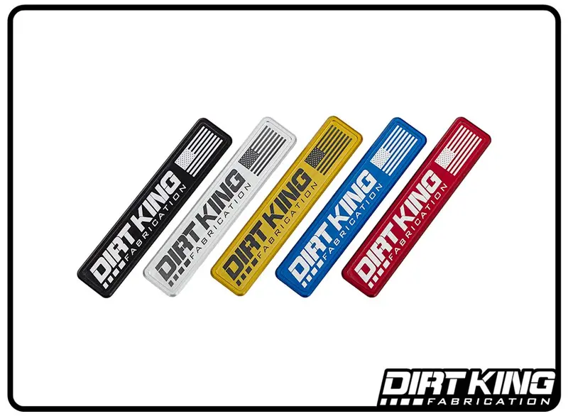 Dirt King Fabrication Upper/Lower Arm Logo Plates 1