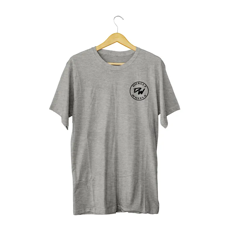 Duallywheels.Com Grey Classic Logo T-Shirt (L) 2