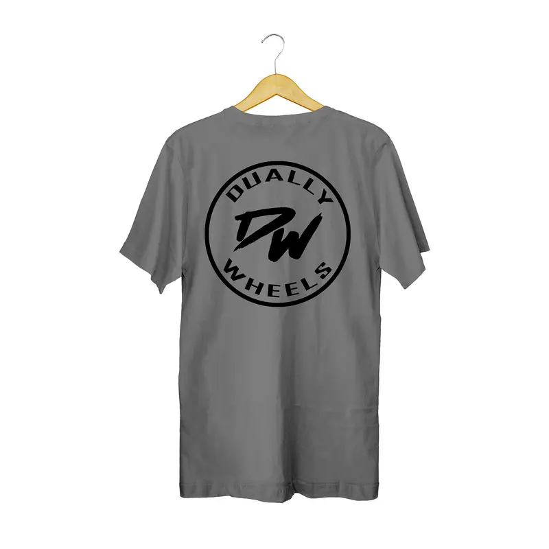 Duallywheels.Com Grey Classic Logo T-Shirt (Xs) 1