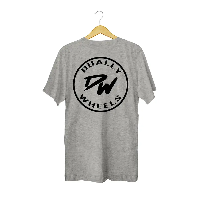Duallywheels.Com Grey Classic Logo T-Shirt (Xxxl) 1