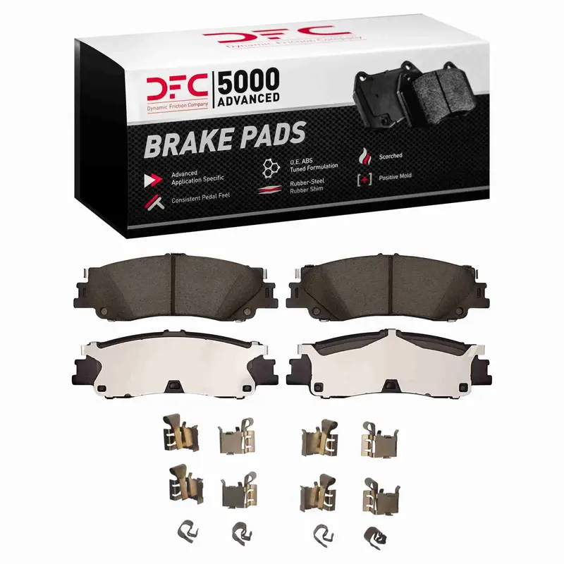 Dynamic Friction 2022-2025 Infiniti Qx80 Rear 5000 Advanced Ceramic Brake Pads And Hardware Kit 1