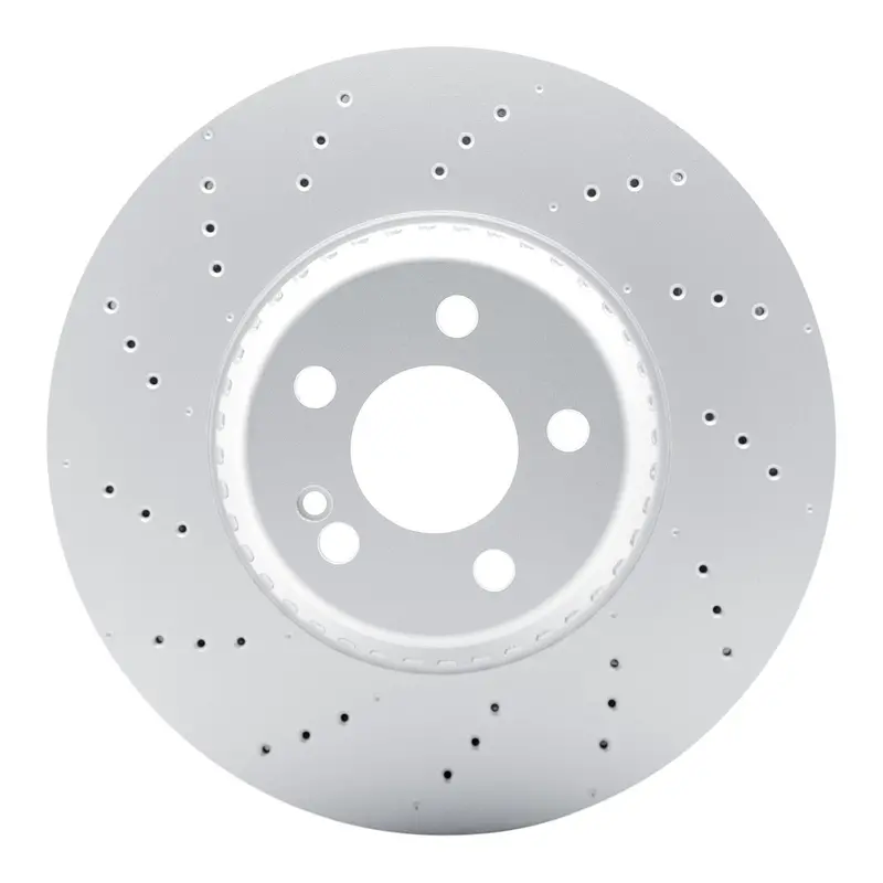 Dynamic Friction 2022-2025 Mercedes-Benz C200 (Mexico) Front Drilled Geospec Coated Rotor (342X32 Vented) 1